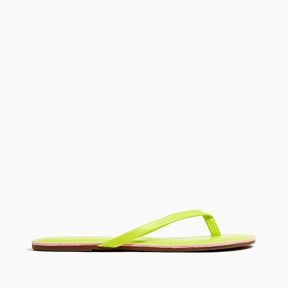 J. CREW Easy Summer Flip-Flops Citrine Padded Foot Bed Thong Sandals - Picture 3 of 6